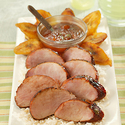 Chili Rubbed Pork Tenderloin with Apricot Ginger Glaze